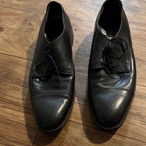 Cole Haan Black Leather Oxfords